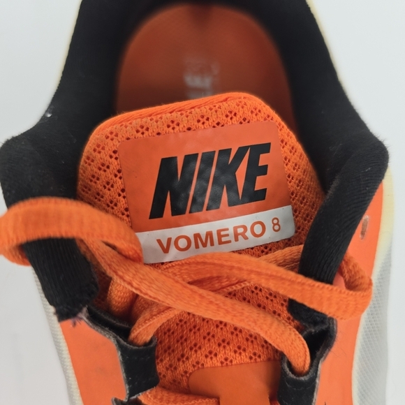 Nike Shoe Men 11 Vomero 8 Running Sneakers 604556-801 Orange White - Picture 5 of 9